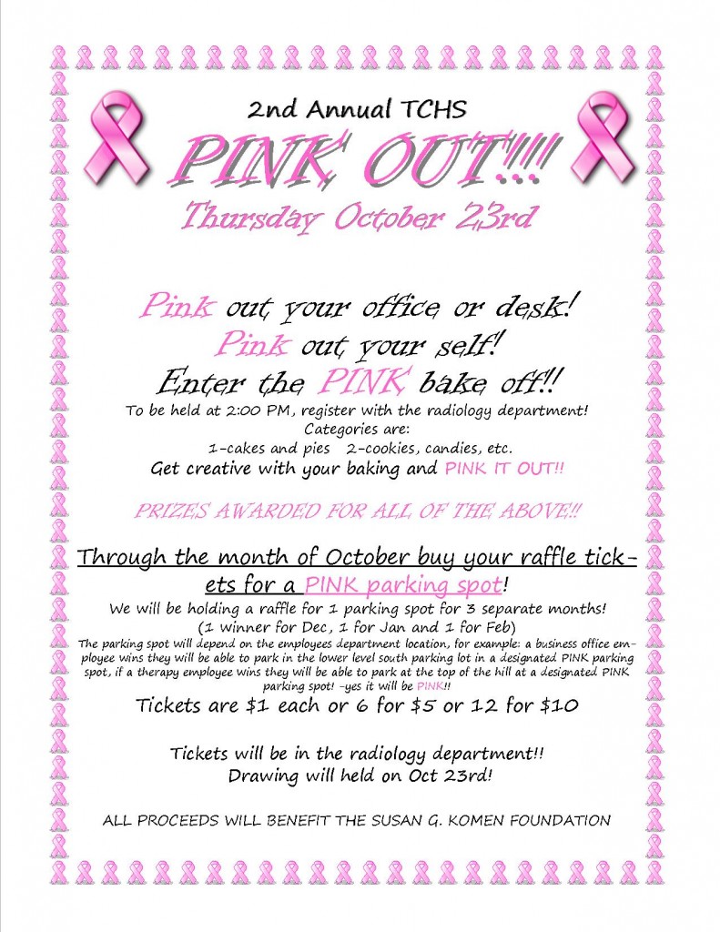 pink out flyer