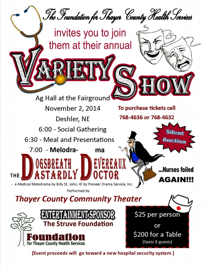 TCHS Variety Show @ Ag Hall at the Fairground | Deshler | Nebraska | United States