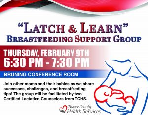 "Latch & Learn" Breastfeeding Support Group @ Thayer County Health Services Hospital Lobby | Hebron | Nebraska | United States