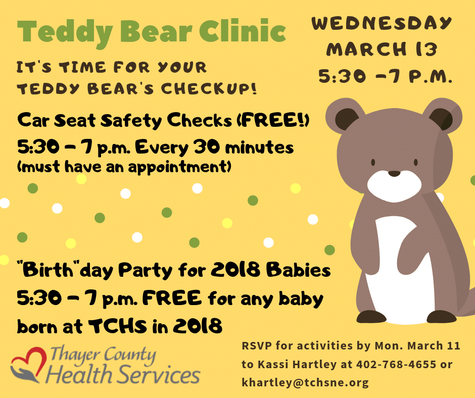 Teddy Bear Clinic @ Thayer County Health Services